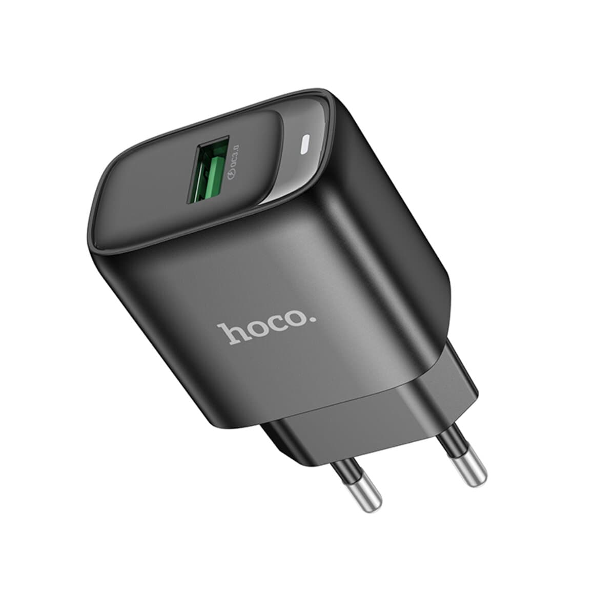 Зарядний пристрій HOCO C140A Smart single port QC3.0 charger 1xUSB 2A EU Black