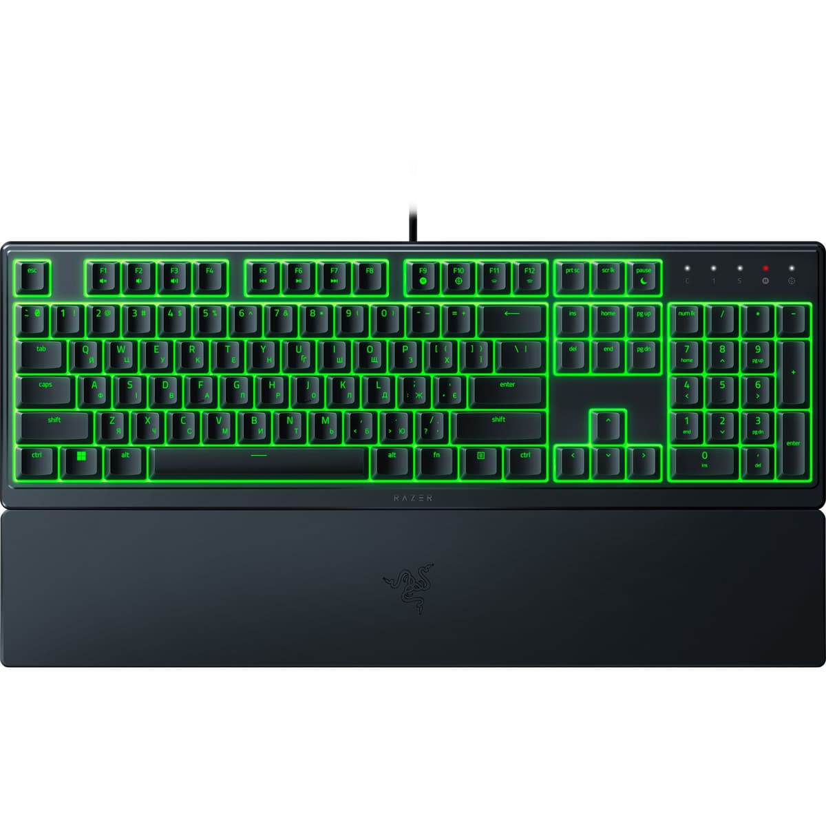 Проводная игровая клавиатура Razer Ornata V3 X UKR RGB USB Black (RZ03-04471900-R371)