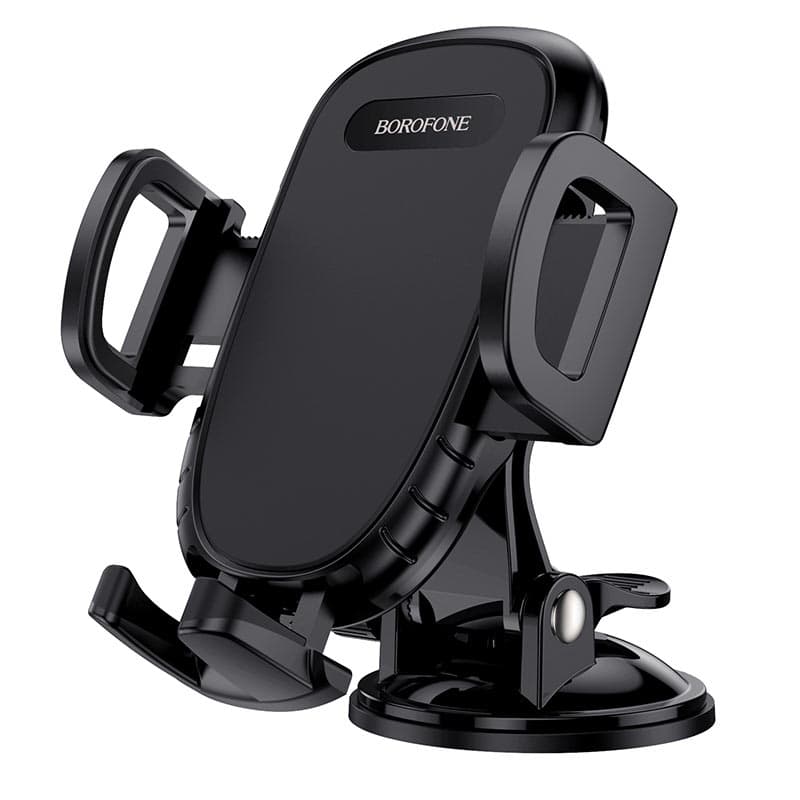 Тримач для телефону автотримач BOROFONE BH37 Route push type suction cup car holder Black