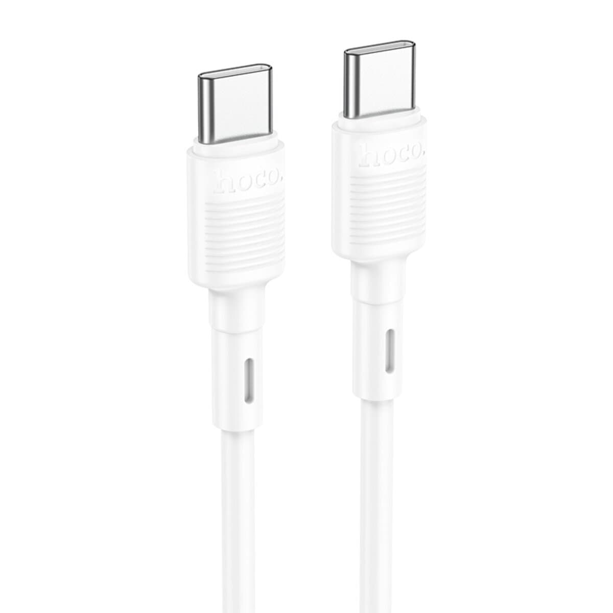 Кабель HOCO X83 Type-C to Type-C Victory 60W charging data cable 1м 3А White