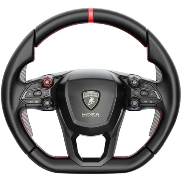 Игровой руль MOZA Racing Lamborghini Revuelto для PC 34см 26кн RGB Black (RS096_Moza)