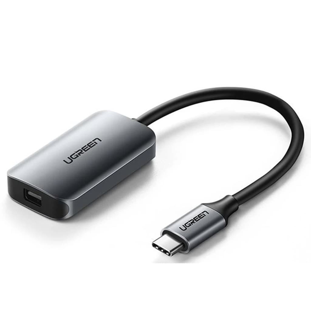 Переходник UGREEN CM236 USB 2.0 Type-C - Mini DP 4K 60Hz 10см Grey (60351)