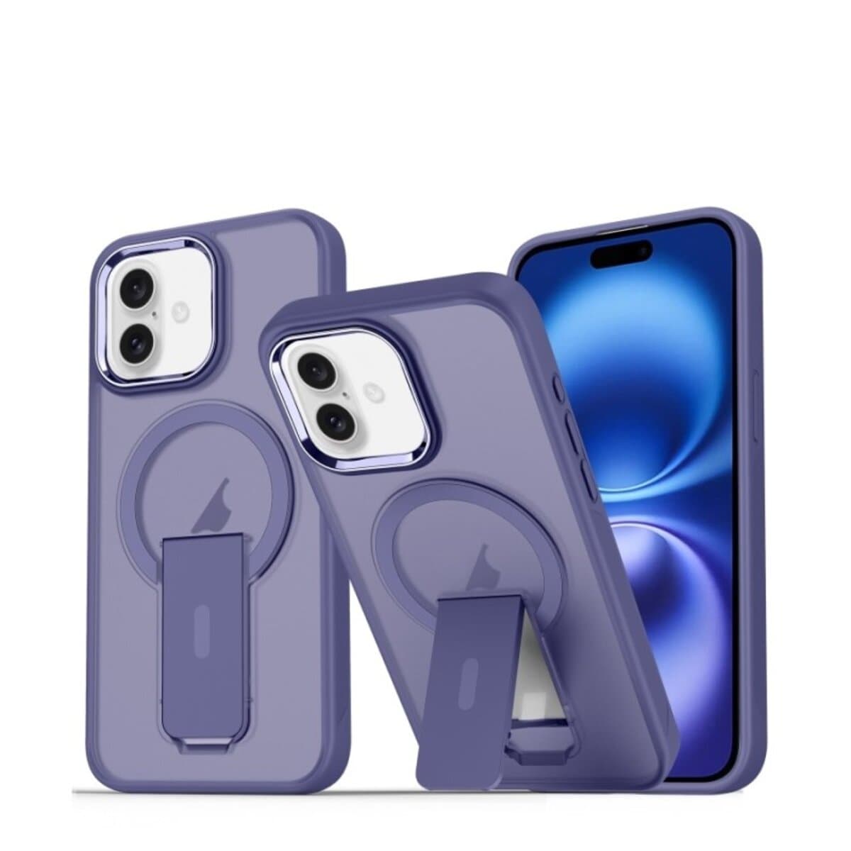 Защитный чехол-накладка Cosmic Magnetic Stand для Apple iPhone 16 Purple (MagStand16Purple)