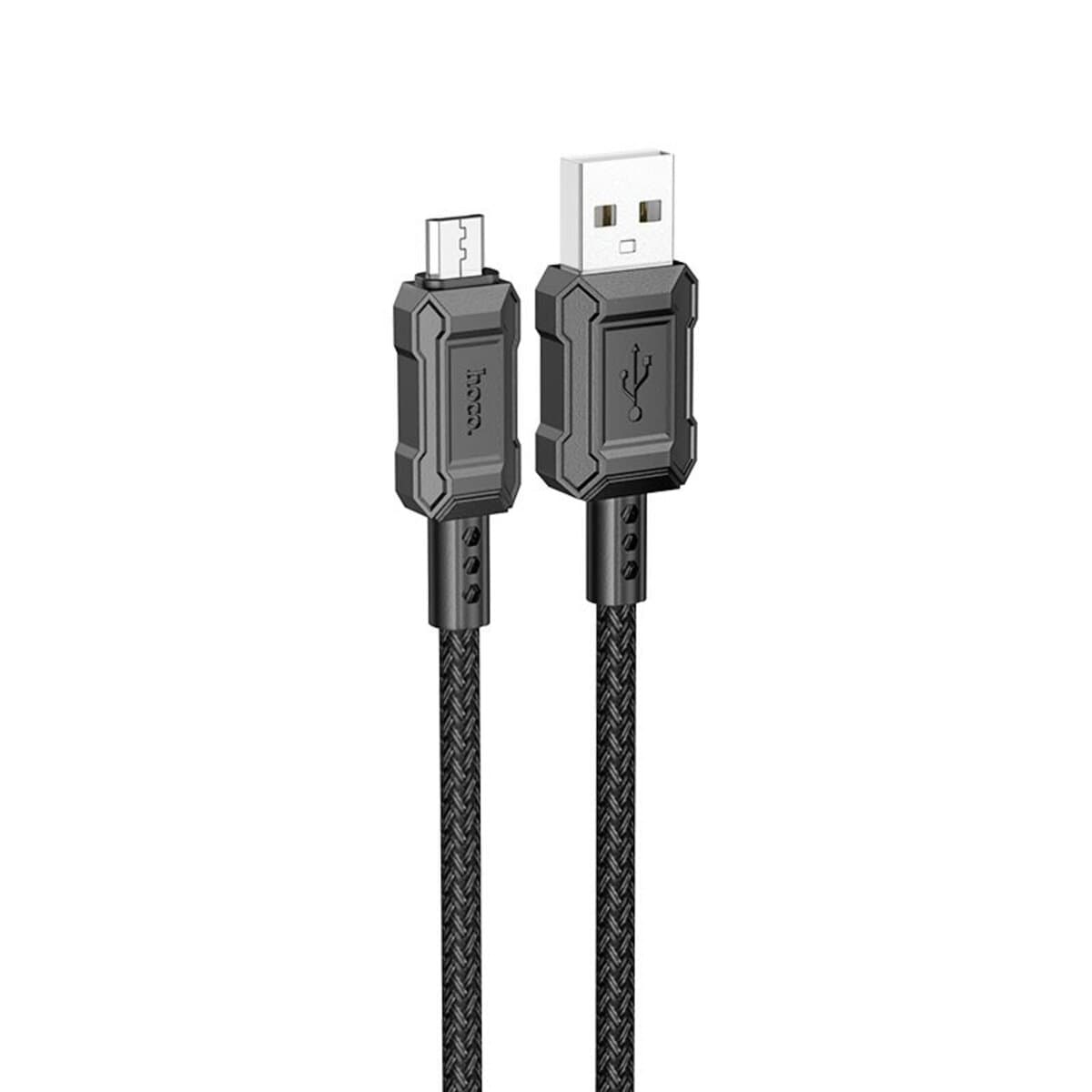 Кабель HOCO X94 Leader USB to Micro-USB Charging Data Cable 2.4A 1m Black