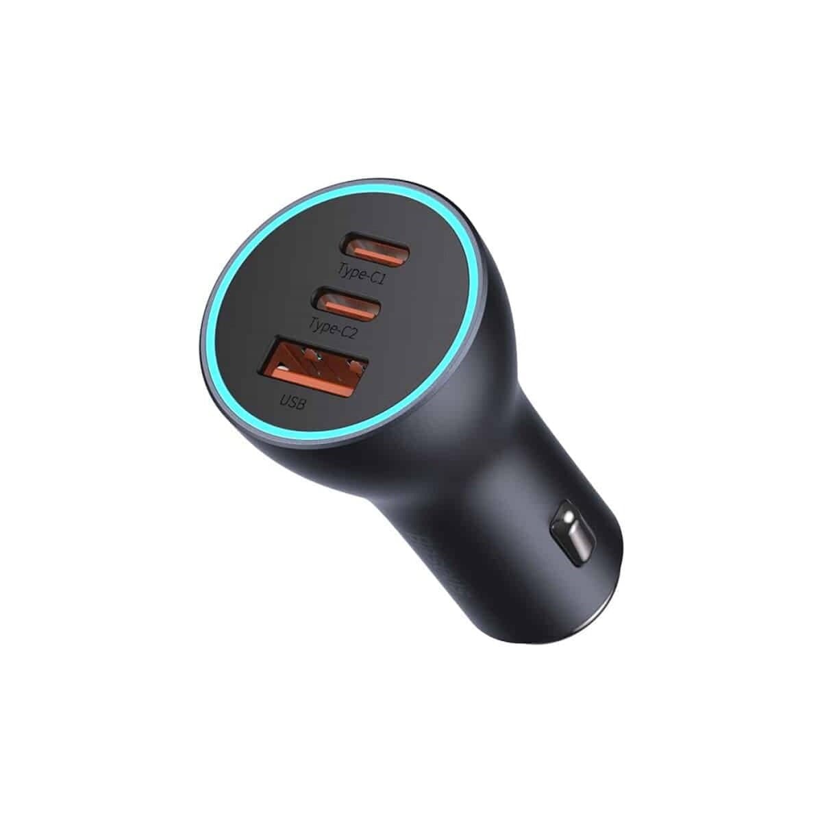 Автомобильное зарядное устройство Baseus Golden Contactor Pro Triple Fast Charger Car Charger 65W USB+2xType-C Dark Grey (CGJP010013)