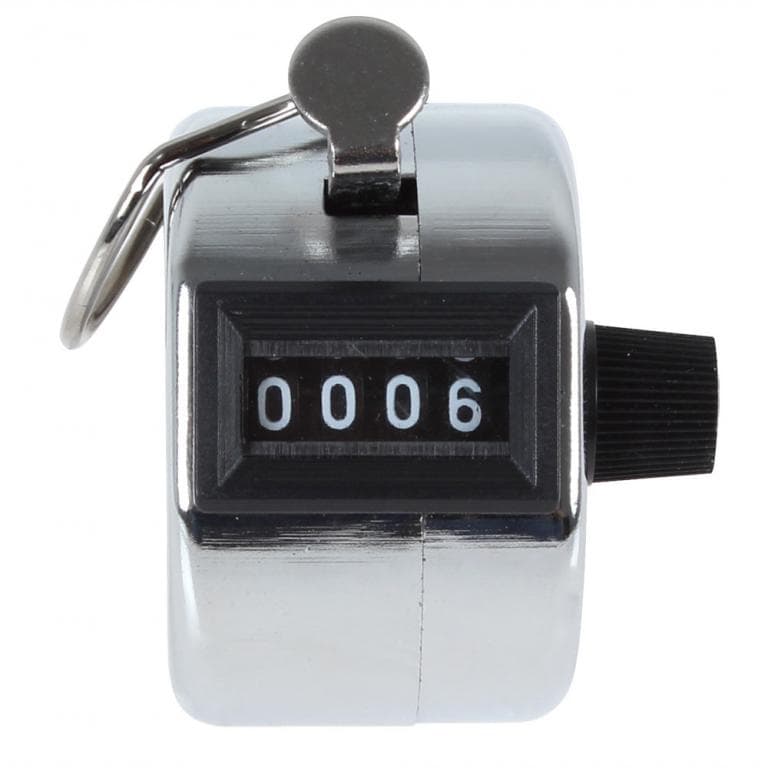 Ручний 4-розрядний лічильник 0000-9999 для спорту метал (284875)
