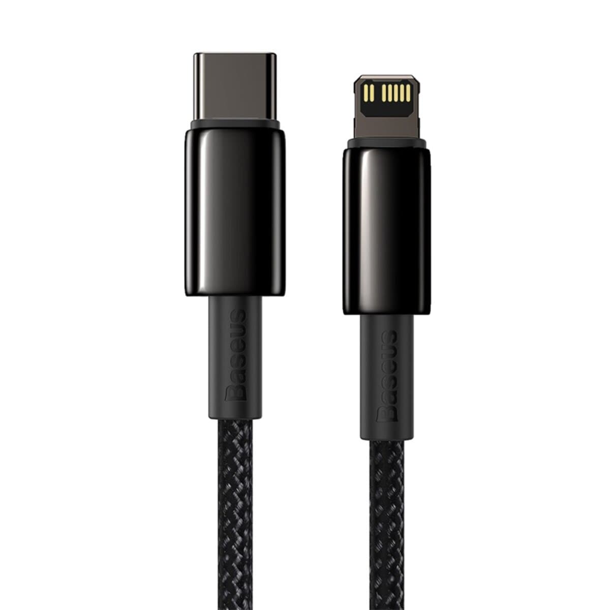 Кабель Baseus Tungsten Gold Fast Charging Data Cable Type-C to Lightning PD 20W 2m Black (CATLWJ-A01)