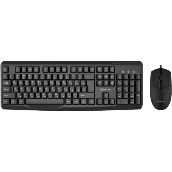 Комплект проводной клавиатуры и мышки XTRIKE ME MK-207 UA 1000dpi USB Black (MK-207UA)
