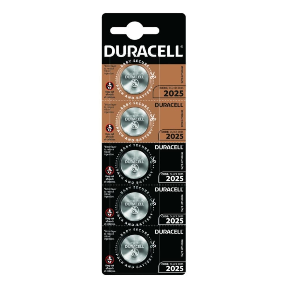 Батарейка таблетка Duracell CR2025 3V 5шт