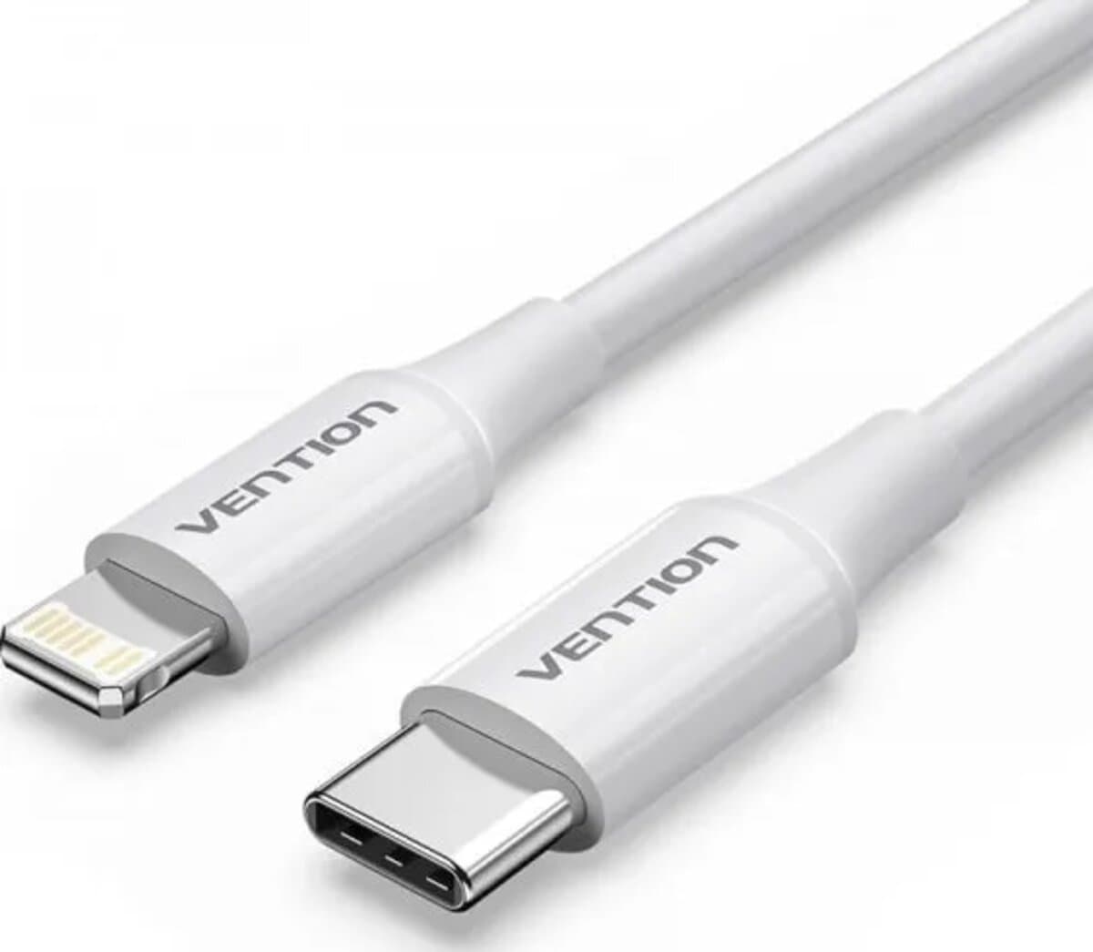 Кабель Vention Type-C to Lightning USB2.0 3A Cable 1m PVC Type White (LAKWF)