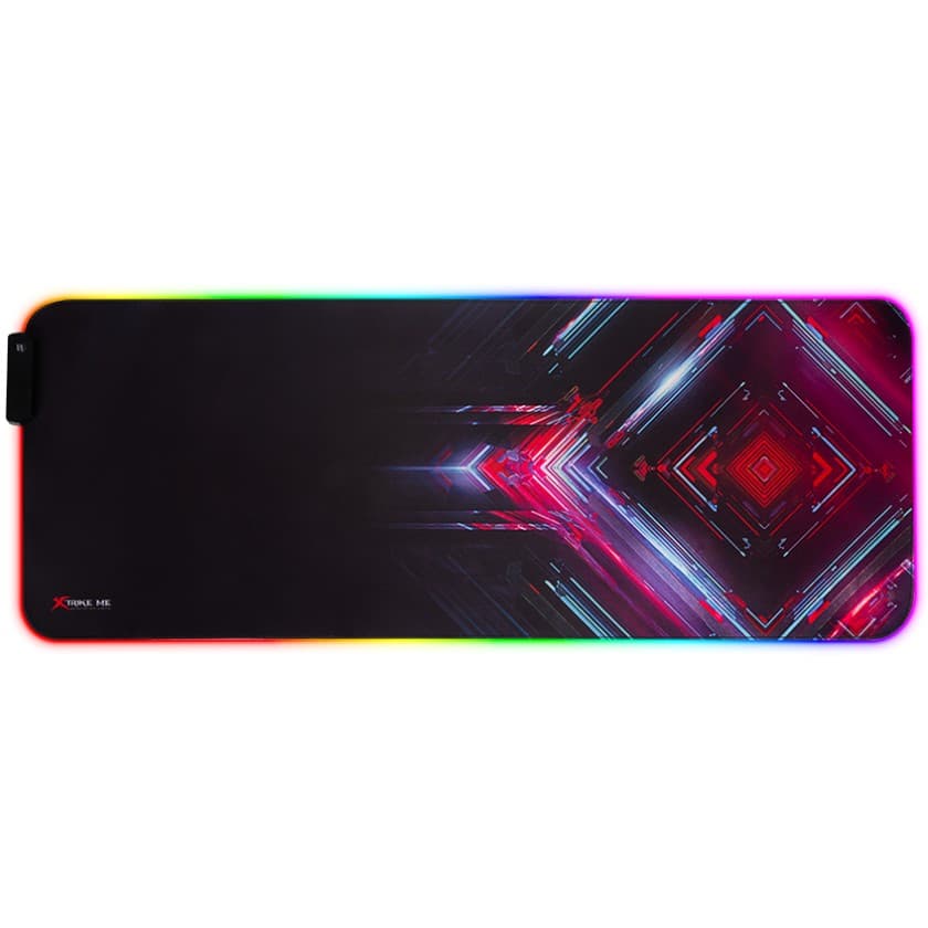 Игровая поверхность коврик для мышки XTRIKE ME MP-606 RGB 800x300x3мм Black