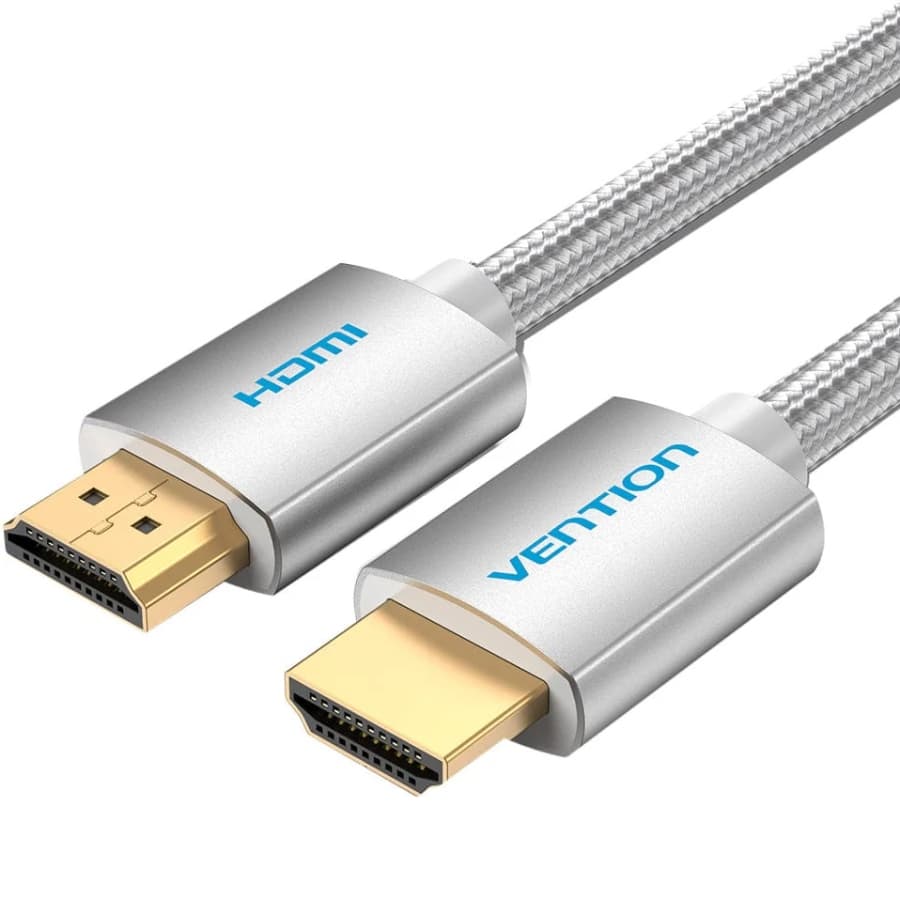 Кабель Vention HDMI M - M 10м V2.0 4K 60Гц оплетка Silver Metal Type (AABIL)