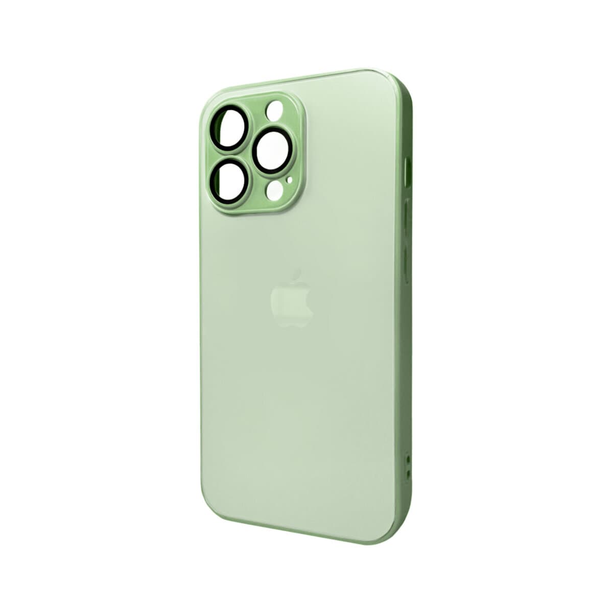 Захисний чохол-накладка AG Glass Matt Frame Color Logo для Apple iPhone 13 Pro Light Green (AGMattFrameiP13PLGreen)