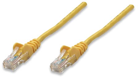 Патчкорд Intellinet 325974 UTP Cat.5e 10м Биметалл ССА Yellow