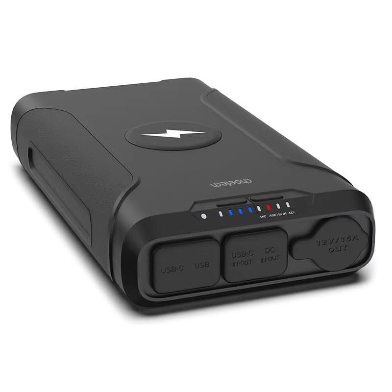 Powerbank повербанк УМБ Choetech B661-EUBK6 69600mAh PD3.0 65W USB-Cх2 Car 12V 15A DC 5-24V 2A USB 18W QI10W LED + БЖ Black