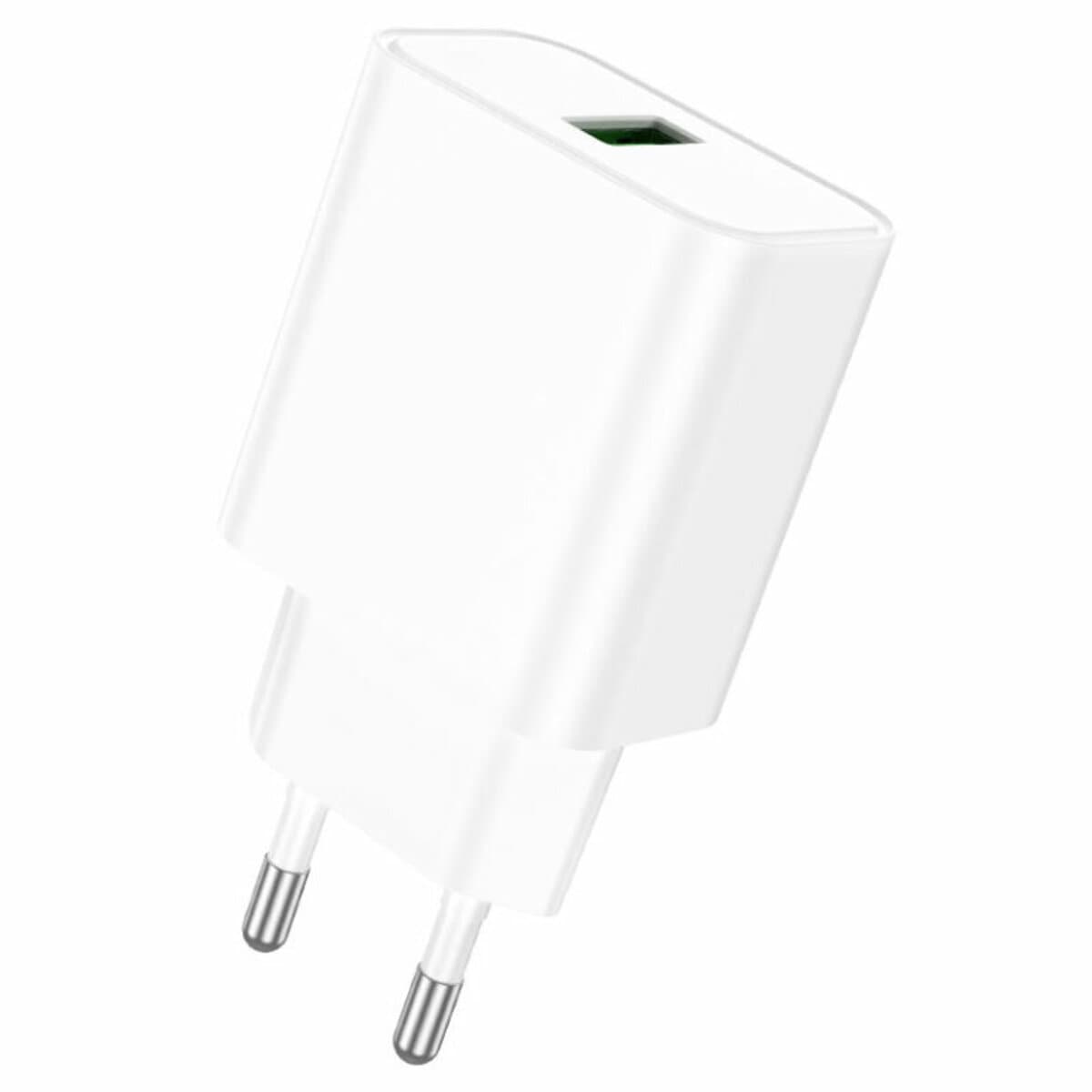 Зарядний пристрій BOROFONE BA72A Spring single port QC3.0 charger 1xUSB White (BA72AW)