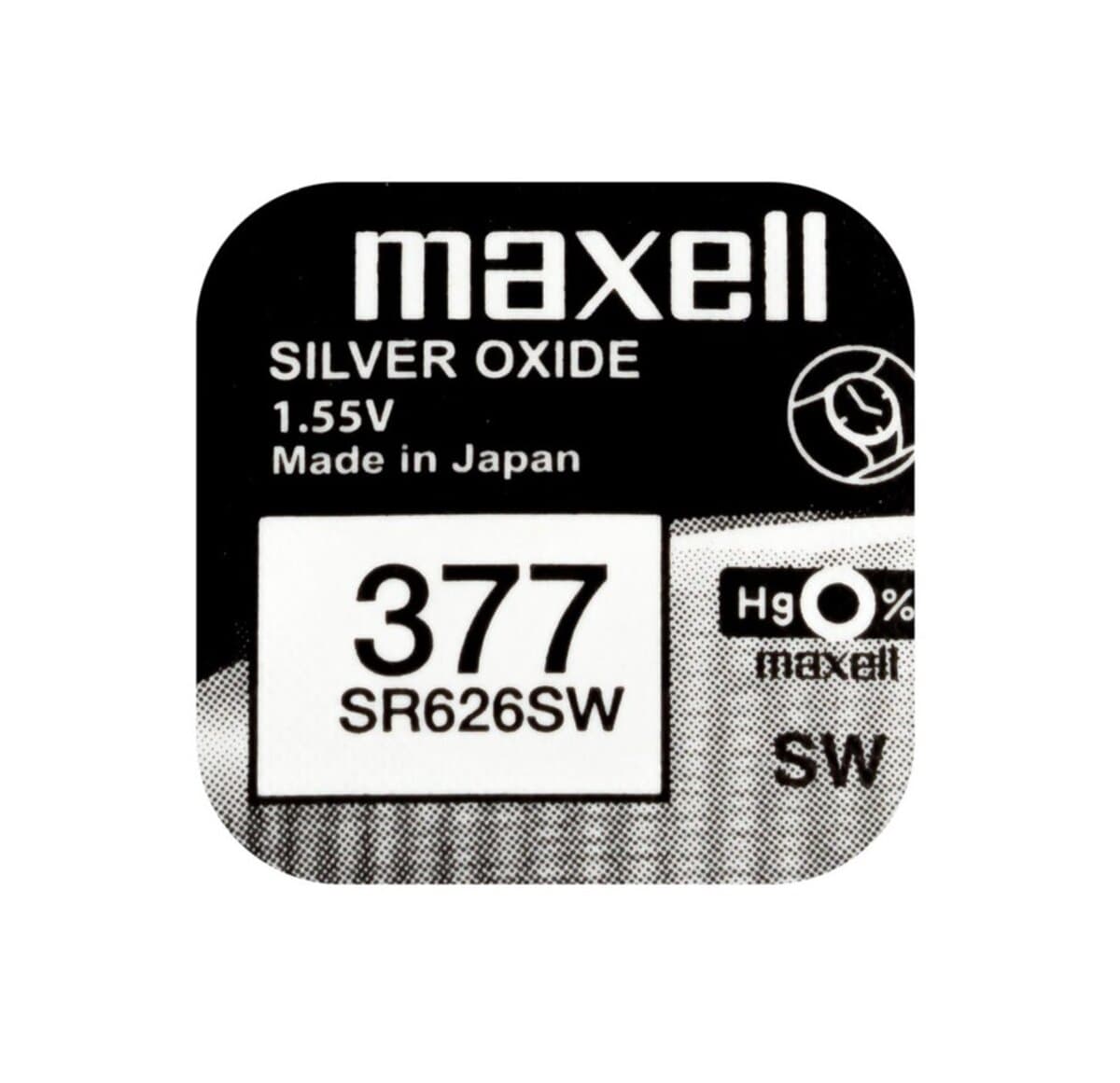 Батарейка MAXELL SR626SW 1PC EU MF (377) A M-18292000 1шт