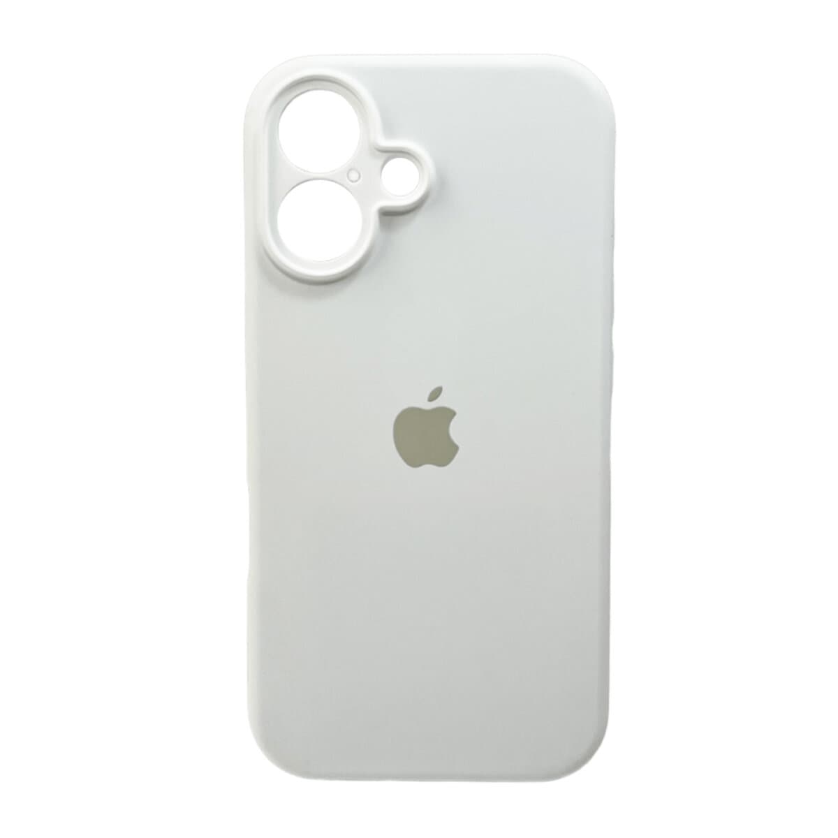 Защитный чехол-накладка Silicone Full Case AA Camera Protect для Apple iPhone 16 White (FullAAi16-8)