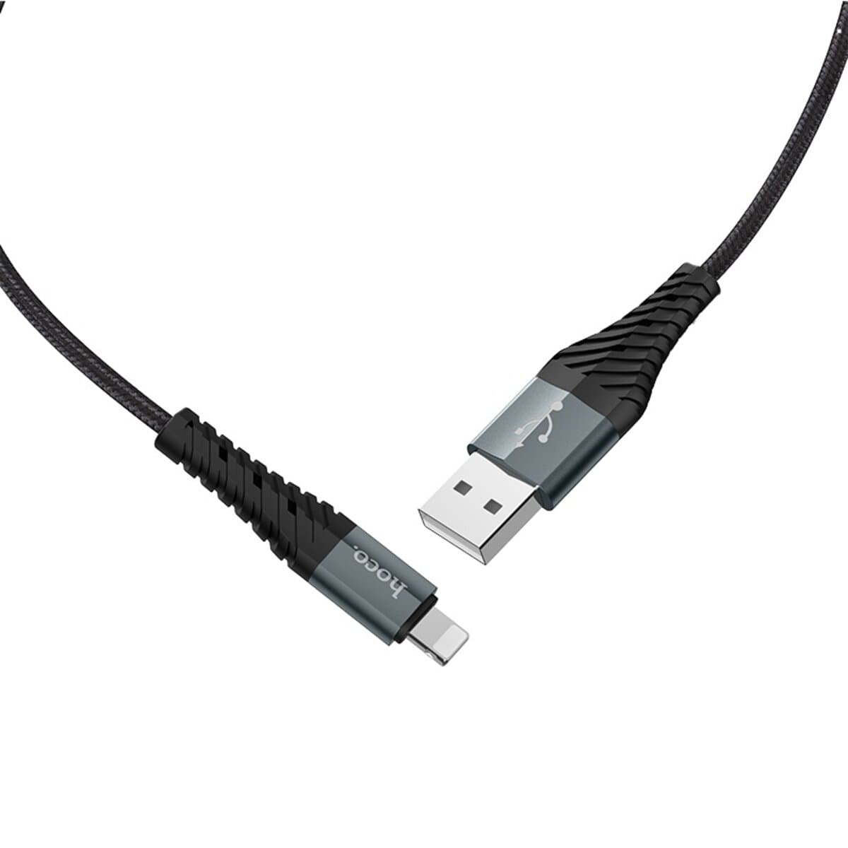 Кабель HOCO X38 Cool Charging data cable USB to Lightning 1m 2.4A Black
