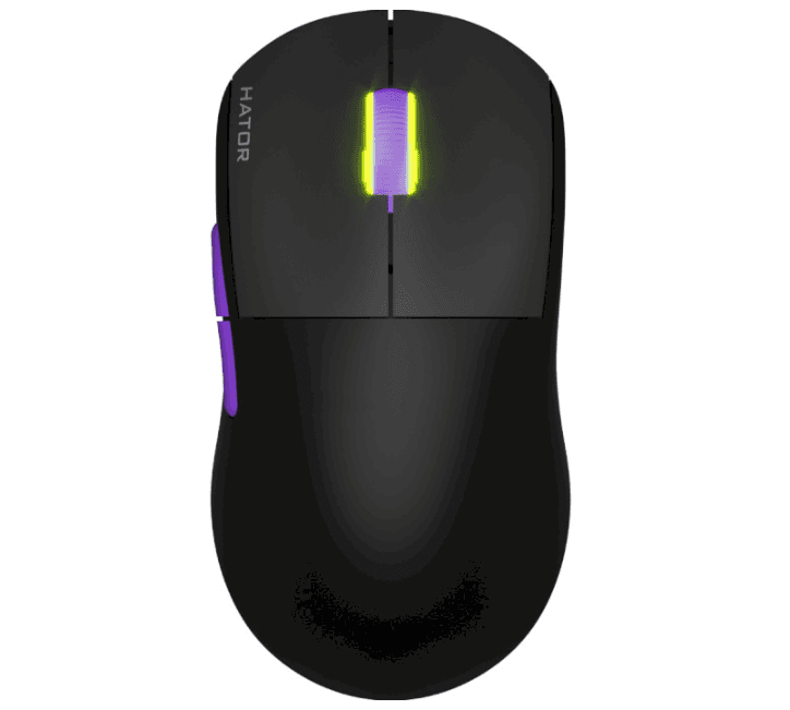 Бездротова ігрова мишка HATOR Quasar 2 ULTRA 4K wireless 3200dpi USB Black-Lilac (HTM570BL)