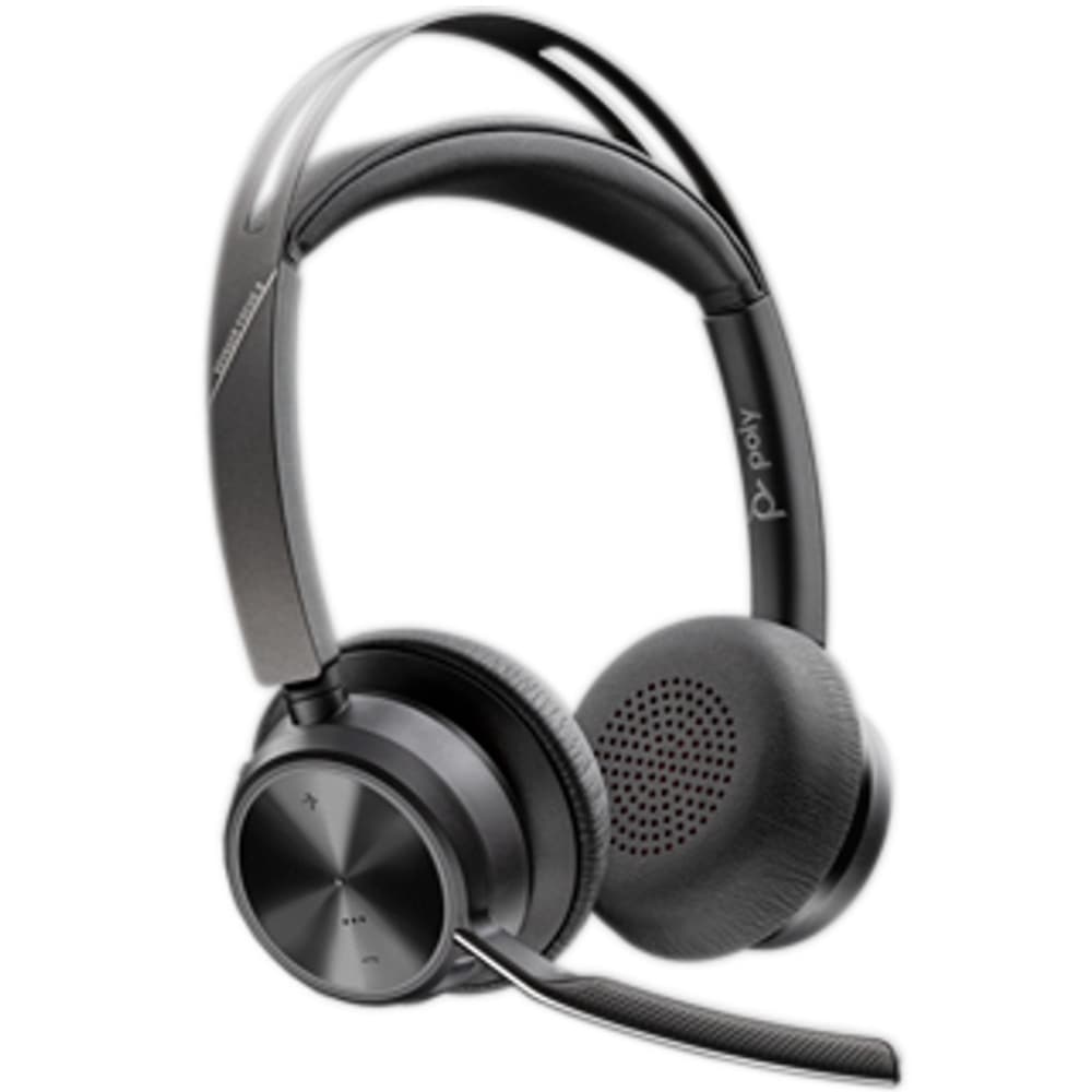 Бездротова гарнітура Poly Focus 2 Type-C + Type-C/USB Adapter HS with Charge Stand Stereo Black (9T9J5AA)