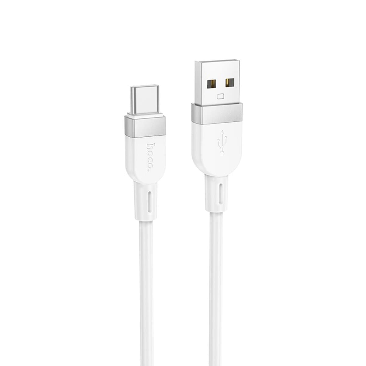 Кабель HOCO X109 Energy silicone charging data cable USB to Type-C 1m 3A White