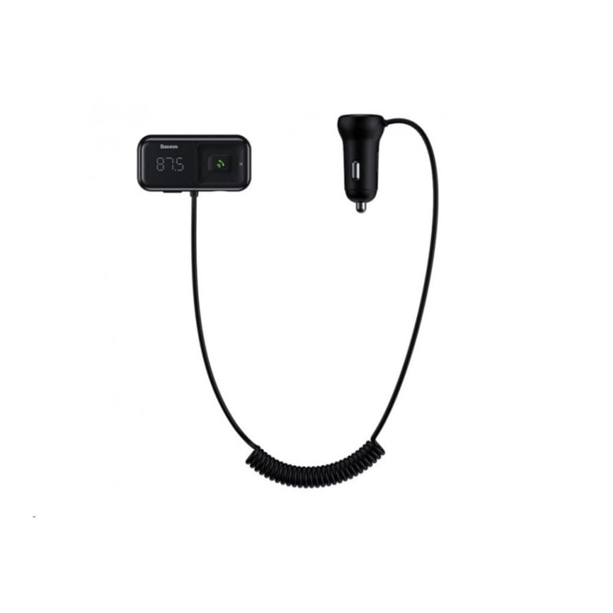 Автомобільний FM-трансмітер ресивер Baseus T Shaped S-16 Car Bluetooth 5.0 MP3 Player Black (CCMT000201)