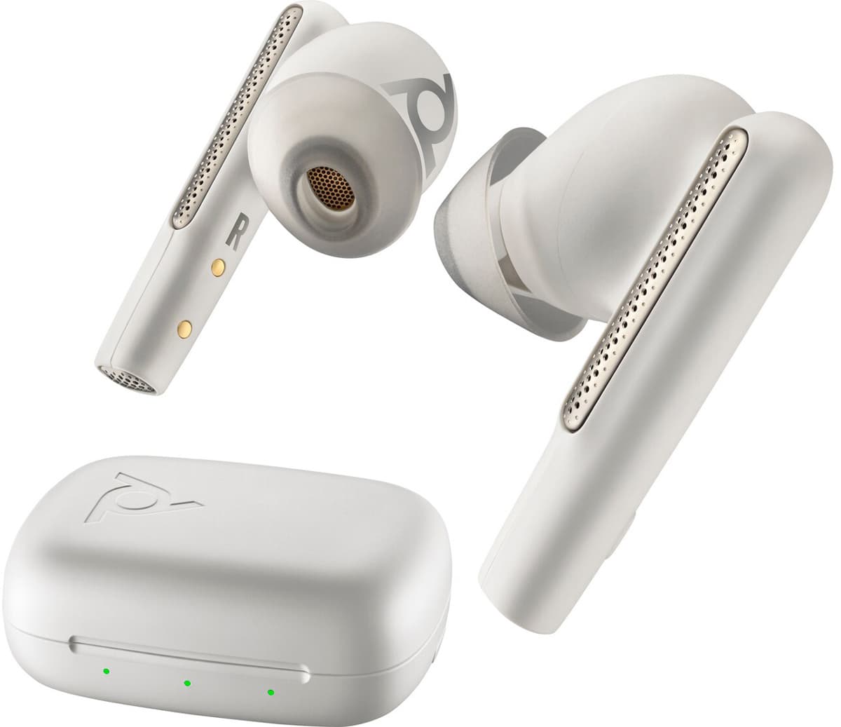 Безпровідні навушники з мікрофоном Poly TWS Voyager Free 60 Earbuds BT700A Bluetooth 5.3 BCHC White