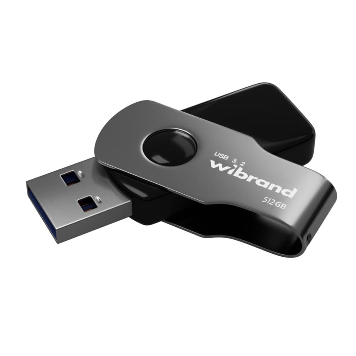 Флеш память флешка Flash Wibrand Lizard 512GB USB 3.2 Gen1 Black (WI3.2/LI512P9B)