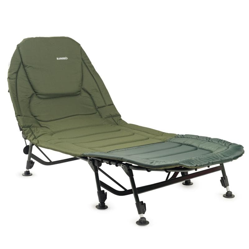 Коропова кемпінгова туристична розкладачка Ranger BED 87 RA5503 Sleep System до 160кг PVC 600D Green