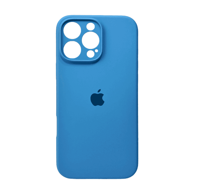 Защитный чехол-накладка Silicone Full Case AA Camera Protect для Apple iPhone 16 Pro Max Cornflower (FullAAi16PM-49)
