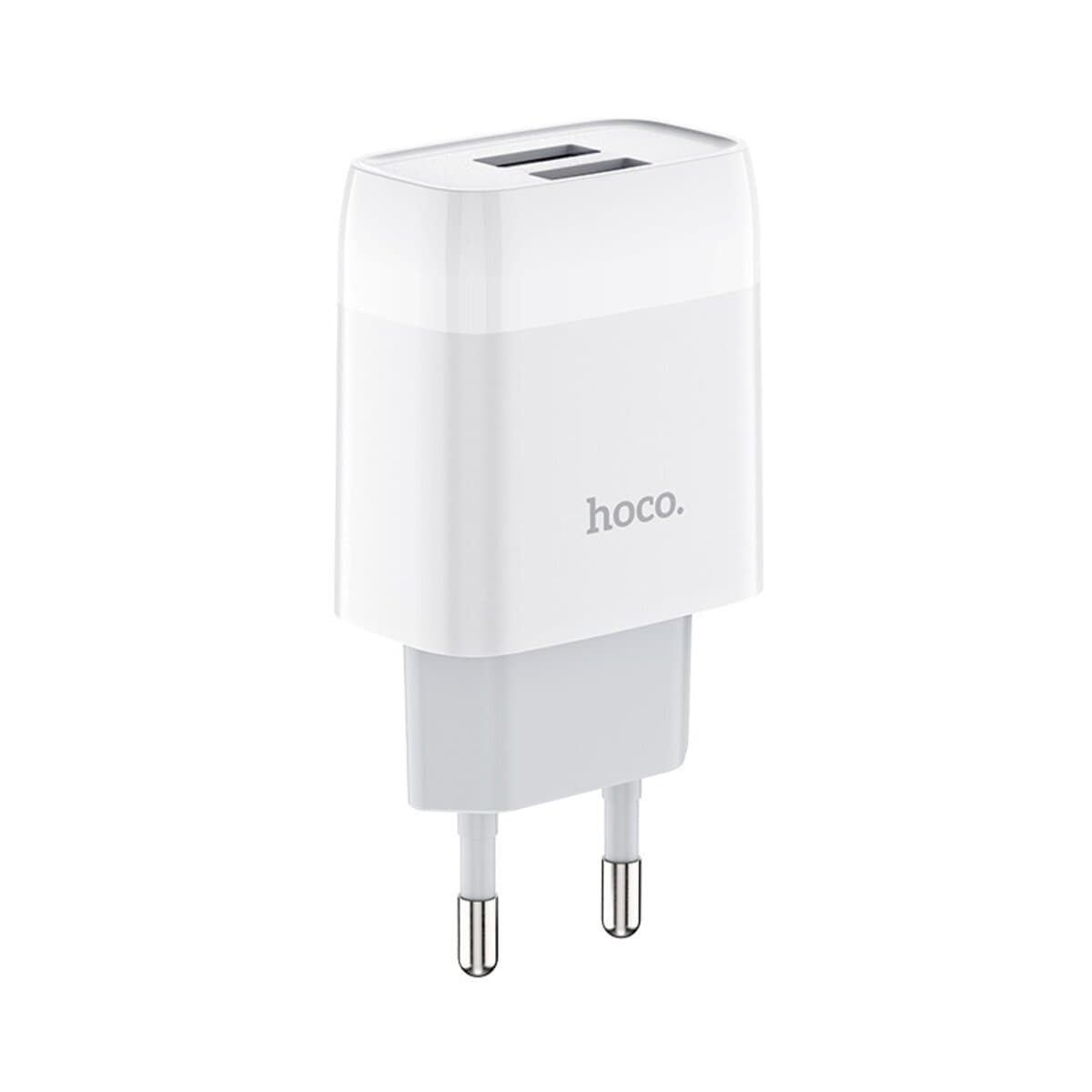 Зарядний пристрій HOCO C73A Glorious dual port charger 2xUSB 2.4 A White