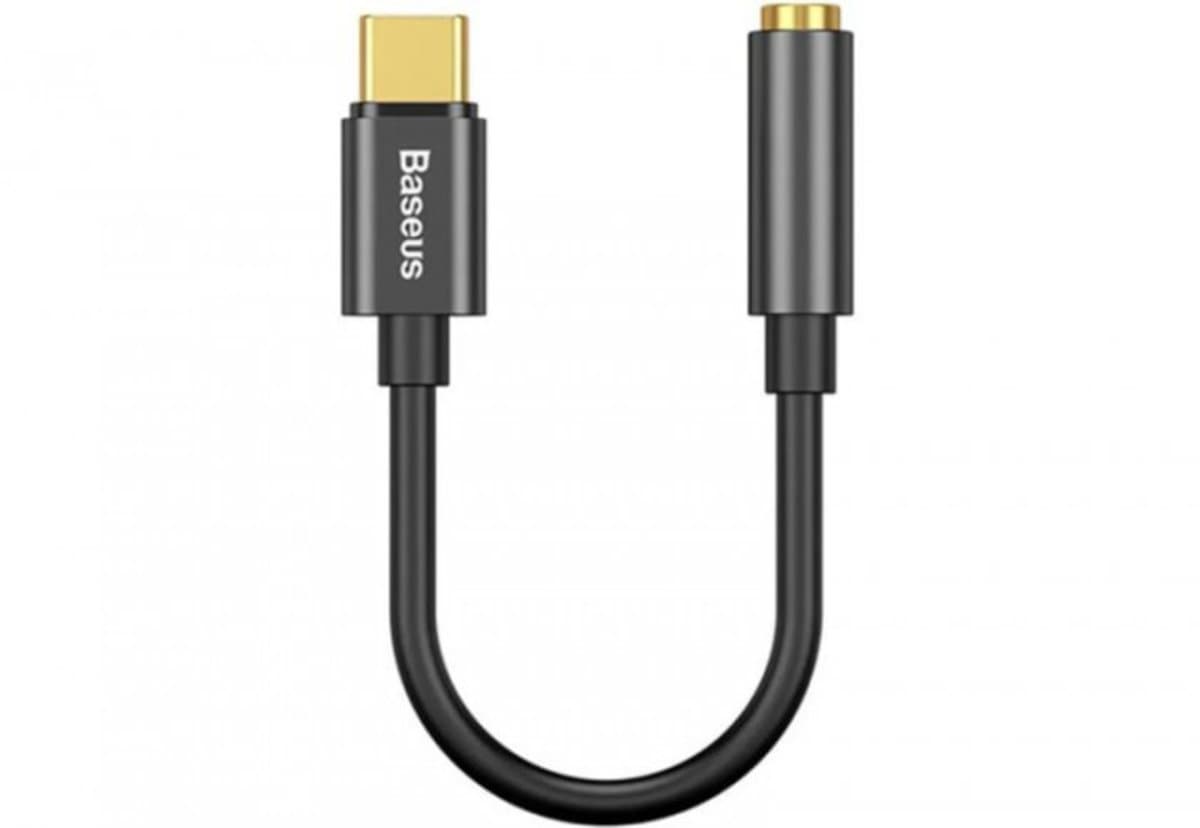 Кабель-переходник Baseus L54 Type-C Male to 3.5mm Female Adapter Black (CATL54-01)