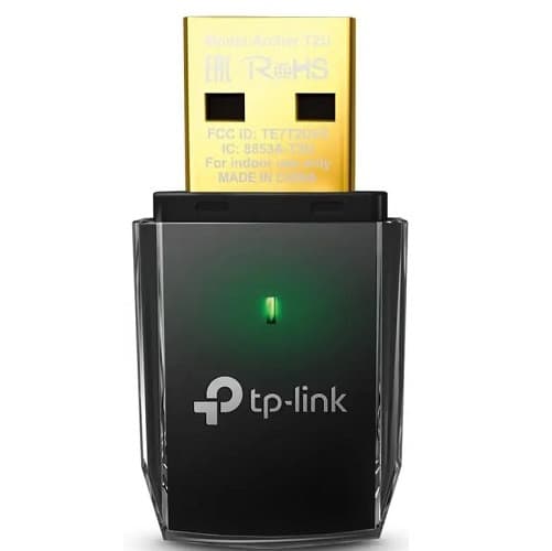 WiFi адаптер TP-Link Archer T2U 802.11ac/a/n/g/b 2.4/5 GHz AC600 USB Black (Archer T2U)