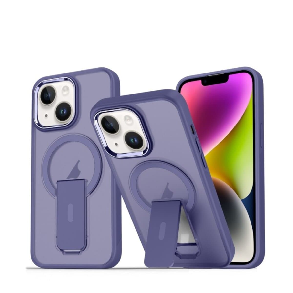 Защитный чехол-накладка Cosmic Magnetic Stand для Apple iPhone 14 Purple (MagStand14Purple)