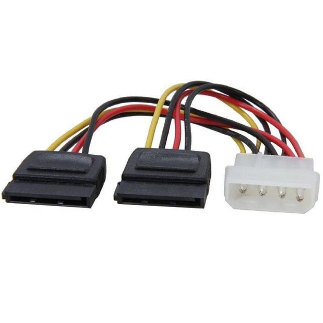 Кабель живлення S0449 Molex 4 pin - 2x SATA power F