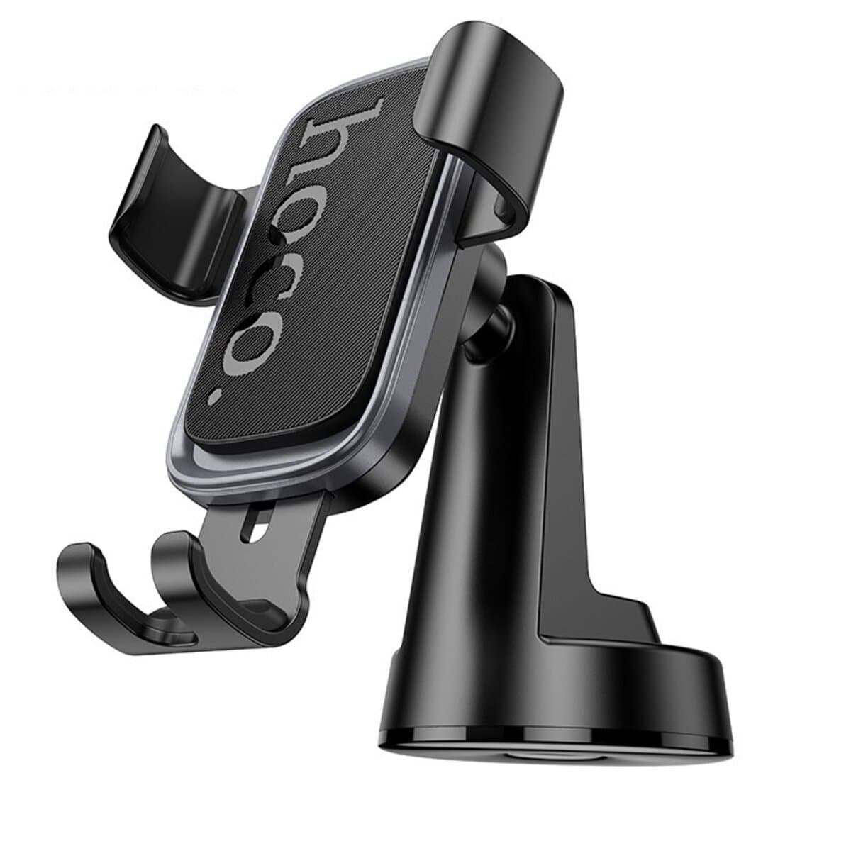 Держатель для телефона автодержатель HOCO H81 Vista Gravity Car holder center console Black-Grey