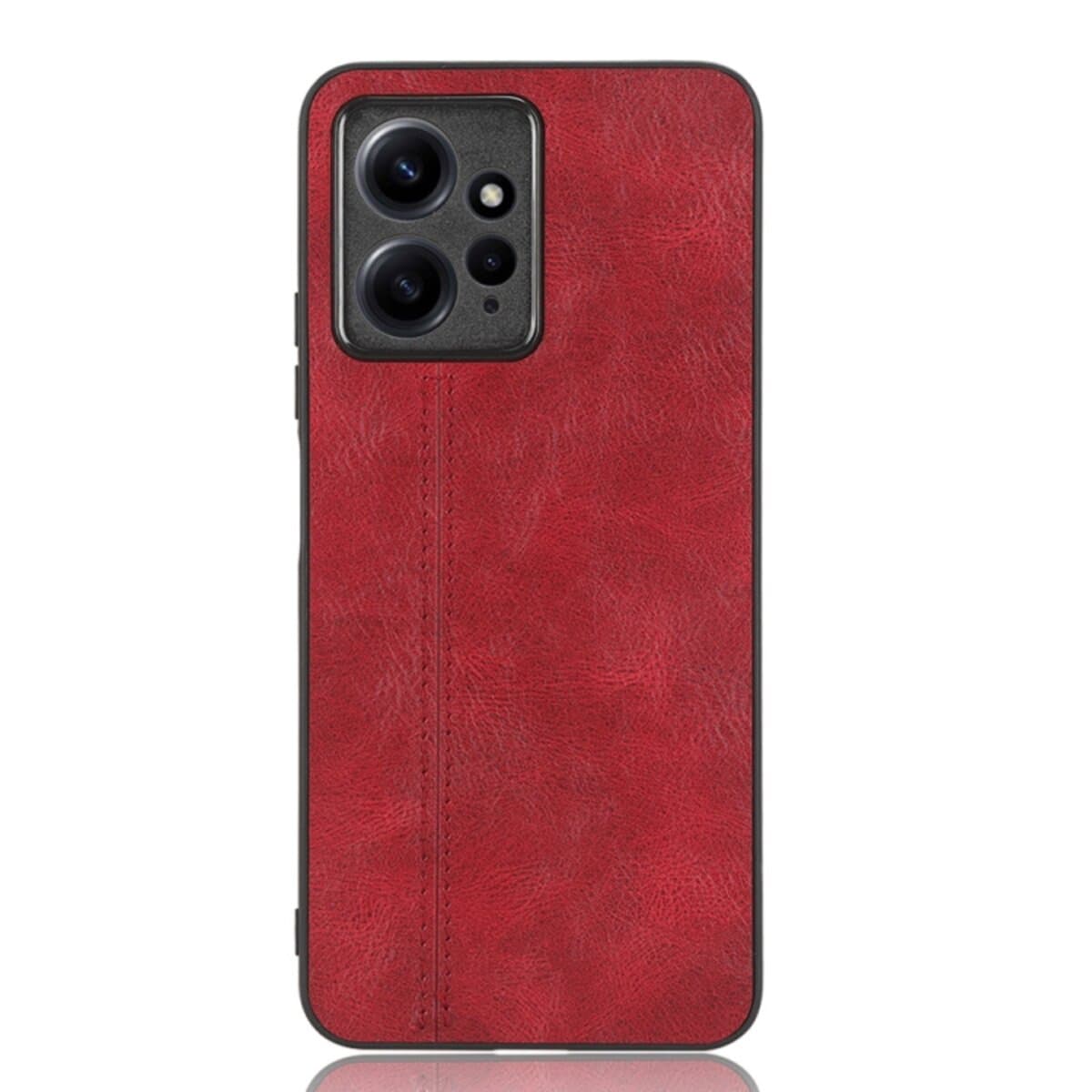 Защитный чехол-накладка Cosmiс Leather Case для Xiaomi Redmi Note 12 4G Red (CoLeathXRN124GRed)
