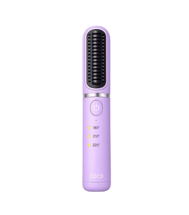 Бездротовий гребінець для волосся DOCO Wireless straight hair comb with straight curls 5200mAh Purple (WH001)