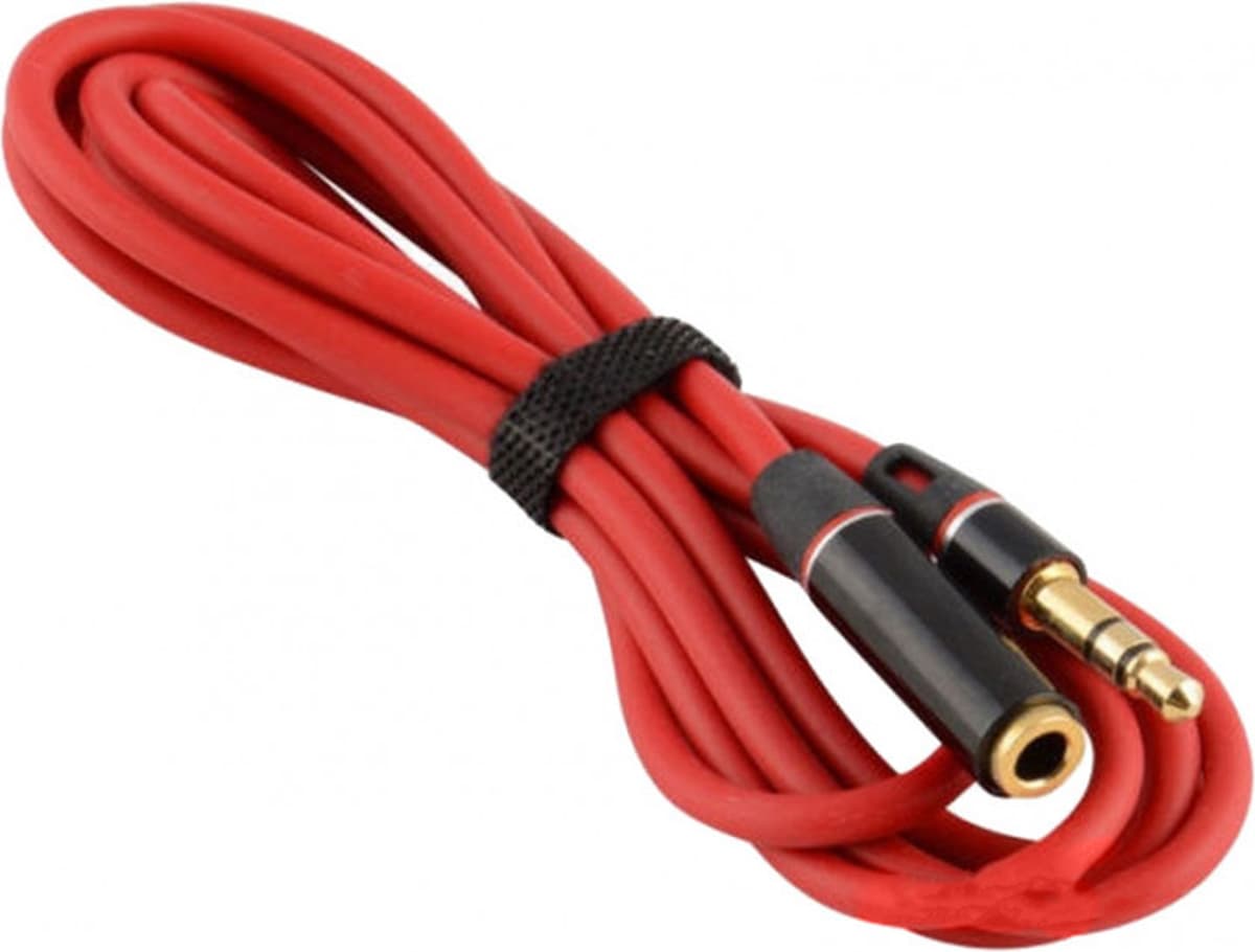 Кабель S0691 Audi AUX Audio 3.5мм MF 1.2м OEM Premium Red