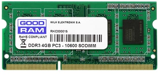 Оперативная память GoodRAM SoDIMM 4Gb DDR3 1333MHz Retail (GR1333S364L9S/4G)