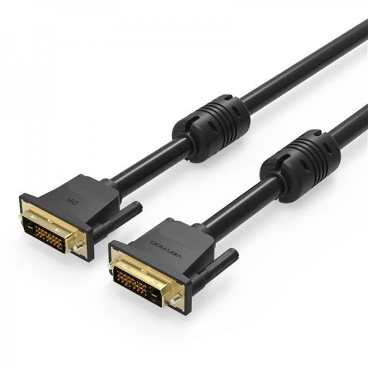 Кабель Vention DVI(24+1) Male to DVI(24+1) Male Cable 1.5м 2560x1600 Black (EAABG)