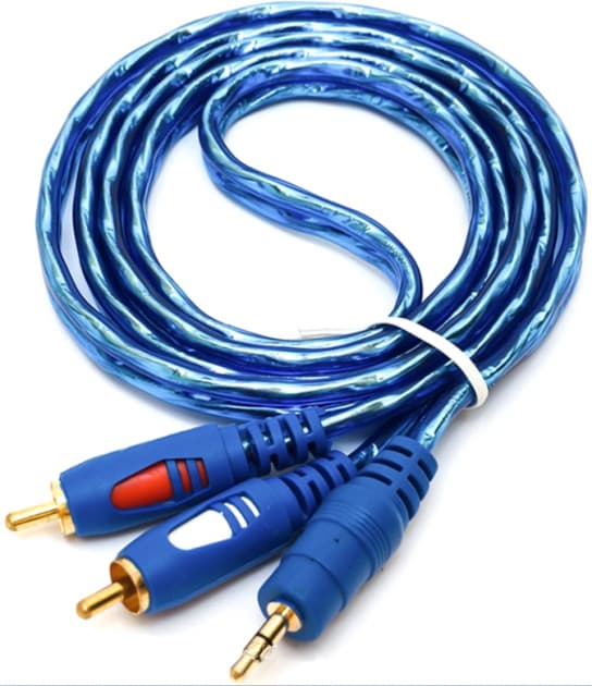 Кабель S0662 AUX 3.5мм RCAx2 MM 1.5м Premium Blue