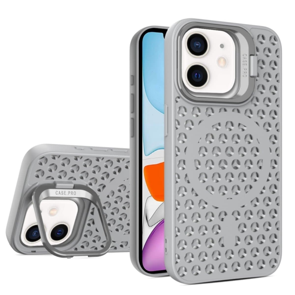 Захисний чохол-накладка Cosmic Grater Stand для Apple iPhone 11 Grey (GRASTiP11Grey)