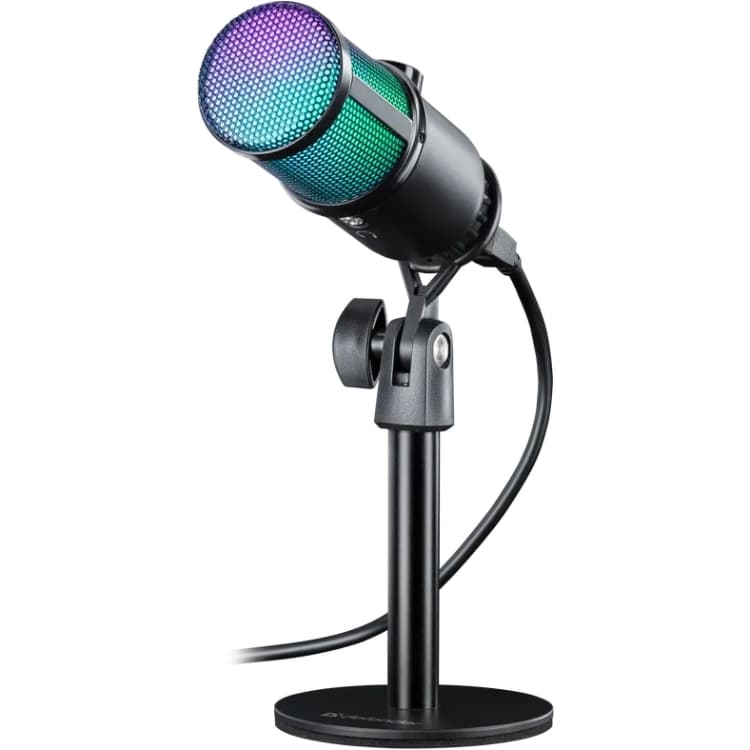 Ігровий стрімінговий мікрофон Defender Glow GMC 400 USB RGB 1.3 м Black (64640)