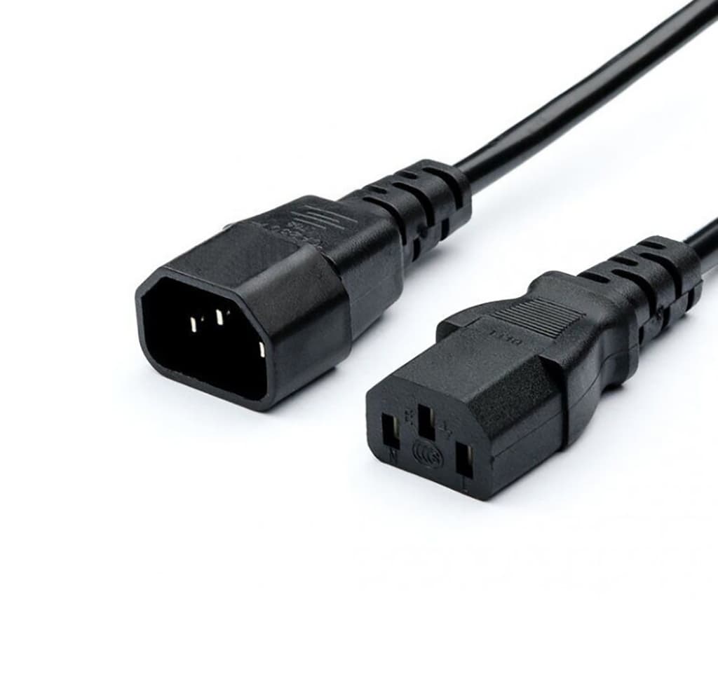Кабель живлення Kingda PC6063-3M С13-C14 3м 1.5мм2 Black