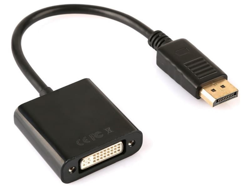 Перехідник DisplayPort M - DVI F 29 20см Black
