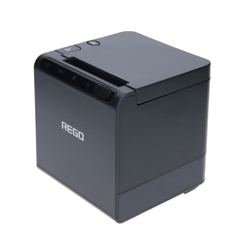 Термопринтер принтер чеків POS REGO RG-P80B Wi-Fi USB LAN з автообрізкою 58/80мм Black (977135)