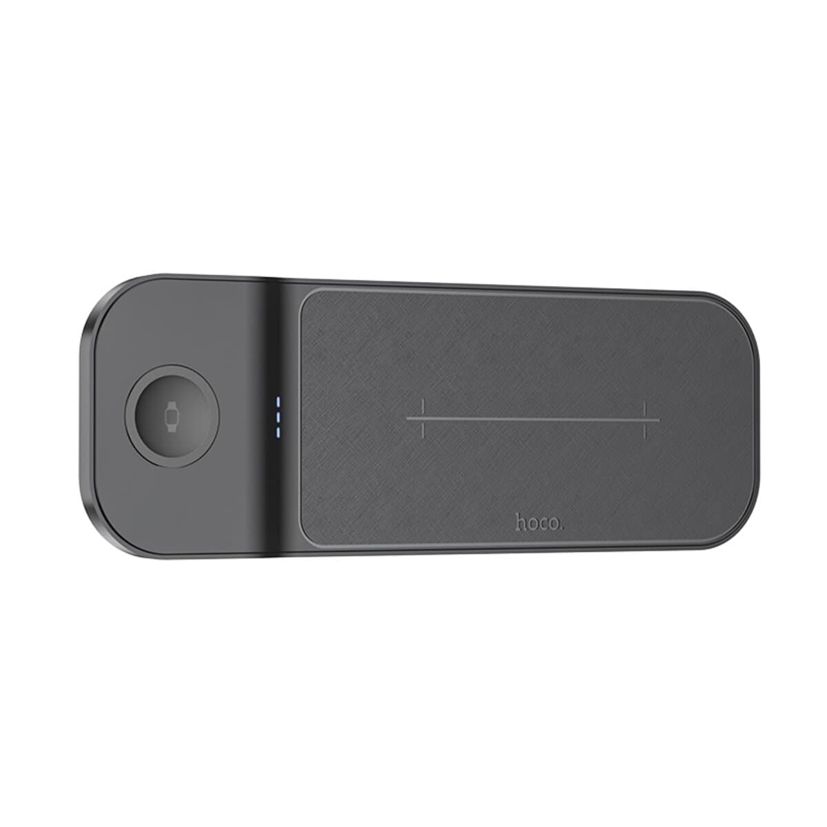 Беспроводное зарядное устройство HOCO CQ6 Power 3-in-1 Wireless Fast Charger for Galaxy Watch Black