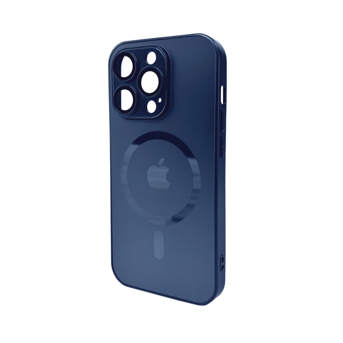 Захисний чохол-накладка AG Glass Matt Frame Color MagSafe Logo для Apple iPhone 14 Pro Max Navy Blue (AGMattFrameMGiP14PMDBlue)